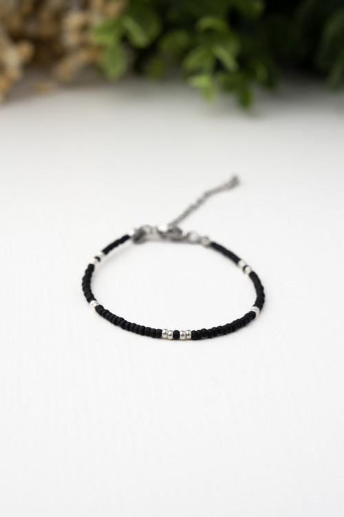 Náramek "Black Silver" - Miyuki — foto 3