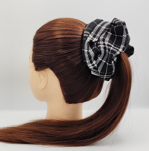 Scrunchie gumička černo bílá XXL — foto 2