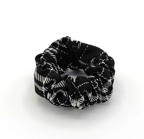 Scrunchie gumička černo bílá L — foto 2