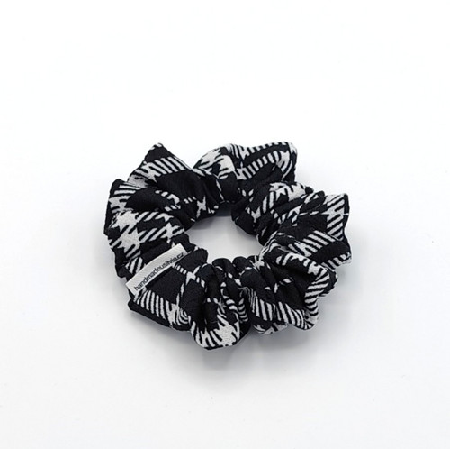 Scrunchie gumička černo bílá S — foto 2