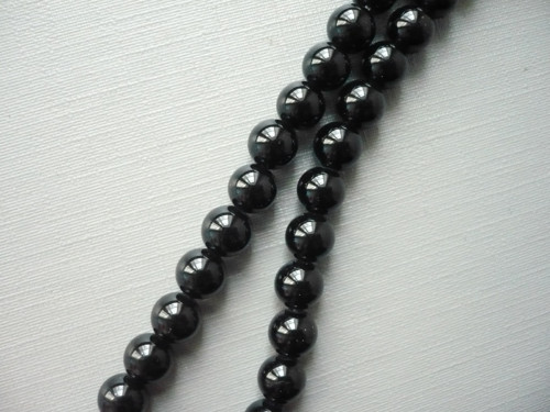 Vrtané kuličky 6 mm - onyx, 2 ks — foto 2