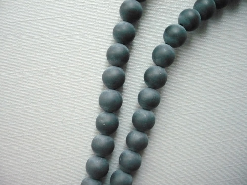 Vrtané kuličky 6 mm - onyx matný, 2 ks — foto 2