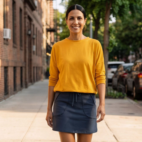 Top oversize CHARLOTTE yellow van gogh — foto 2