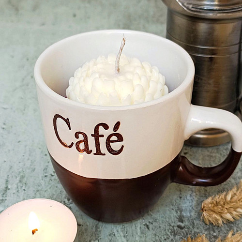 Hrníčková sójová svíčka - Caffè crema — foto 5
