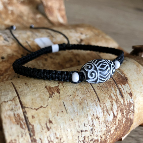 Boho Shamballa Náramek Do Černa — foto 2