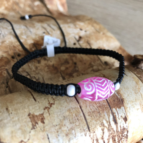 Boho Shamballa Náramek Růžový — foto 2