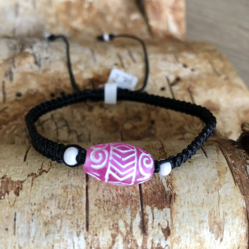 Boho Shamballa Náramek Růžový — foto 3