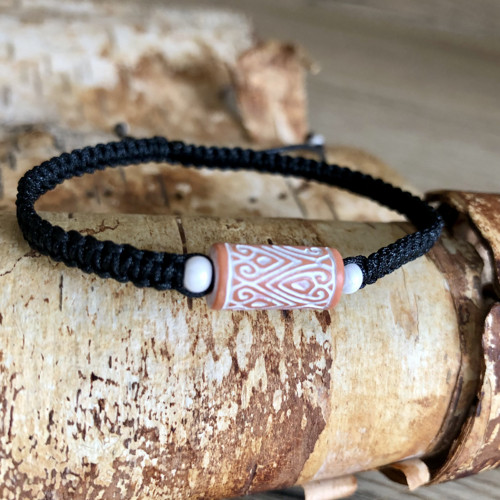 Boho Shamballa Náramek Do Oranžova — foto 2