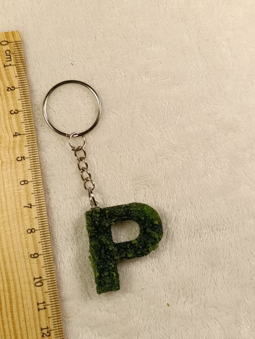 Mechový přívěsek - P — foto 3