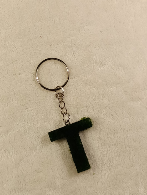 Mechový přívěsek - T — foto 4