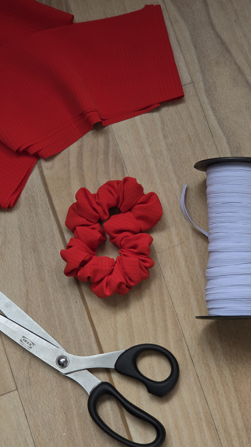 Scrunchie gumička - umělé hedvábí - satén — foto 2