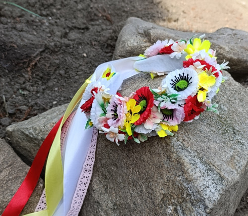 Folklórní čelenka máky — foto 2