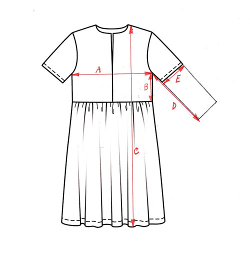 Lněné šatičky přírodní káro — foto 6