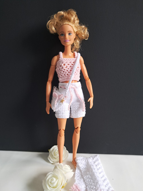 Háčkovaný set oblečků pro panenku Barbie — foto 2
