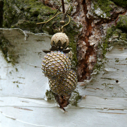 Náušnice - zlátnoucí déšť — foto 2