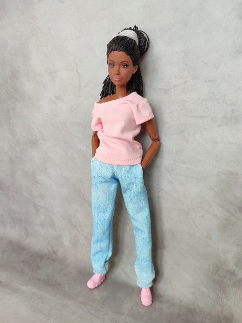 Tepláky jeans pro Barbie — foto 4