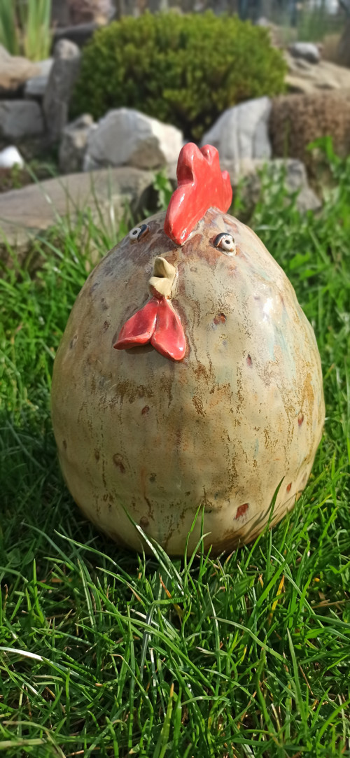 Keramická slepička - vajíčko — foto 2