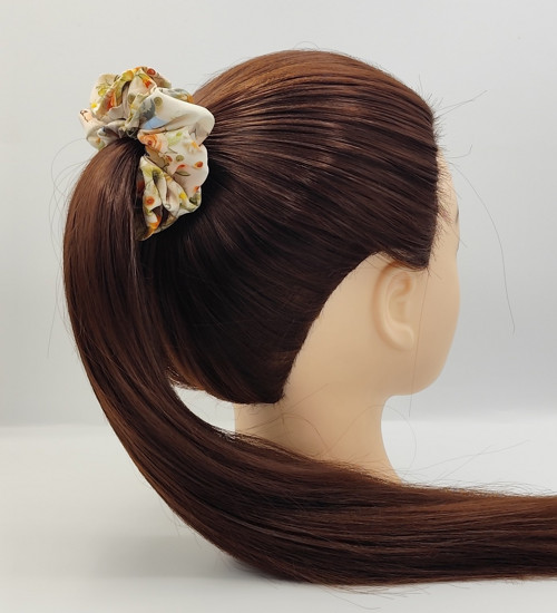 Scrunchie gumička Jarní květy I. L — foto 2