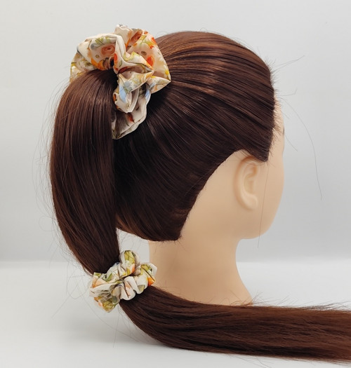 Scrunchie gumička Jarní květy I. S — foto 2