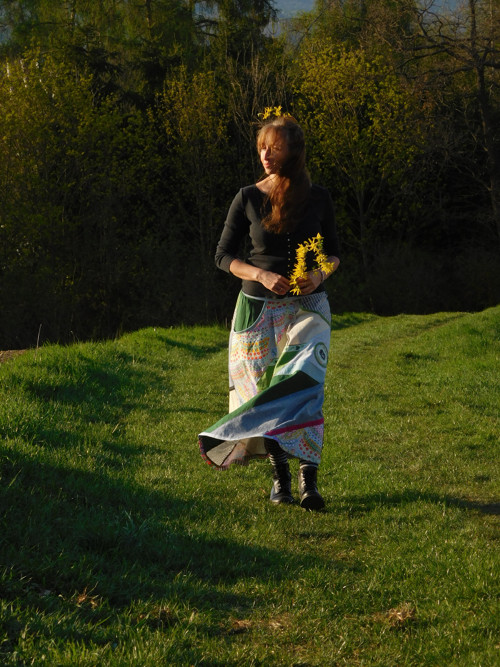 CARPE DIEM :-) lněná maxisukně — foto 5