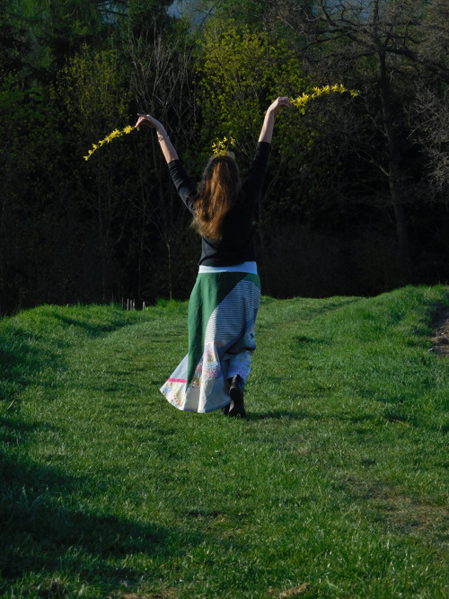CARPE DIEM :-) lněná maxisukně — foto 2