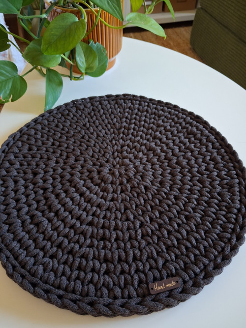 Háčkované prostírání čokoláda — foto 2