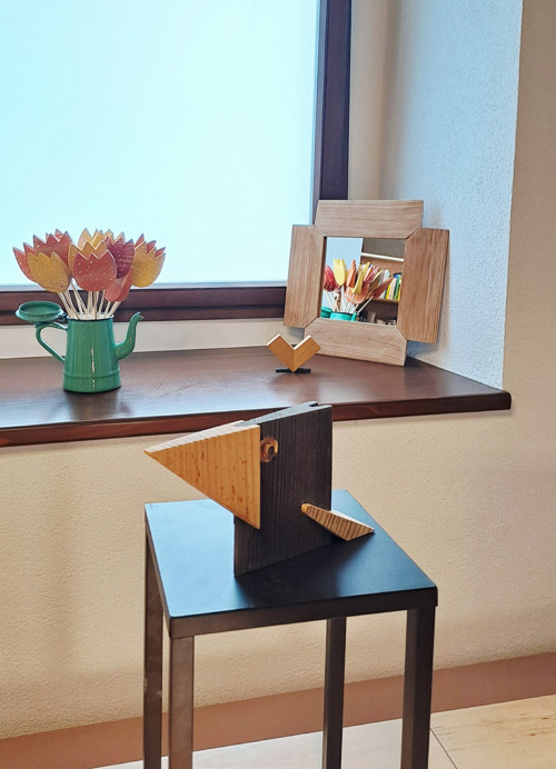 Vrána - dřevěná dekorace — foto 3