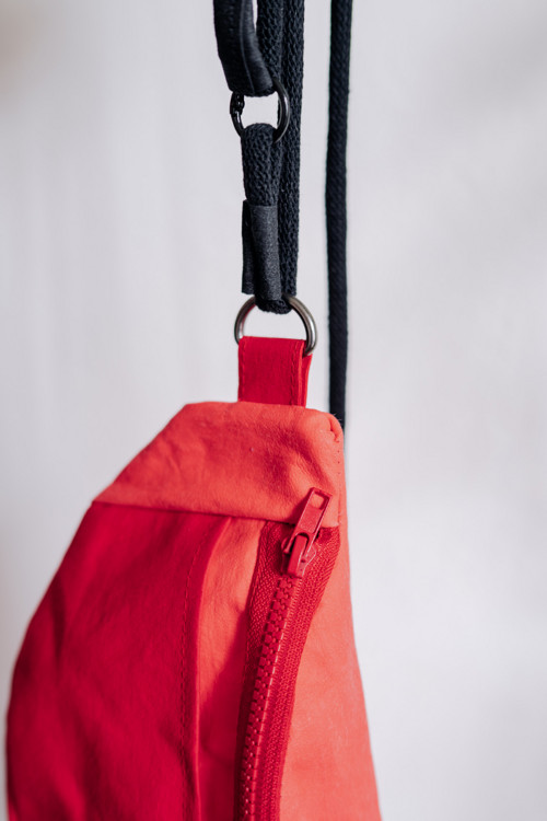 Papírová ledvinka s lanem // red + pumpkin — foto 4