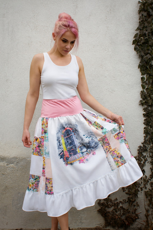 Romantická patchwork sukně s příběhem — foto 6