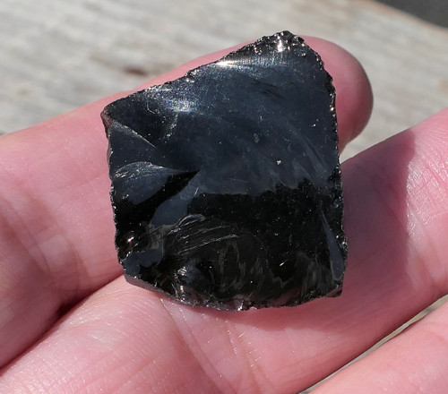 Surový obsidián černý V3837 — foto 3
