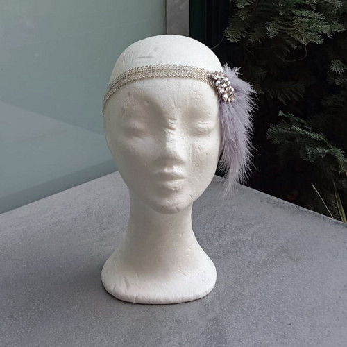 Great Gatsby Silver... čelenka — foto 5