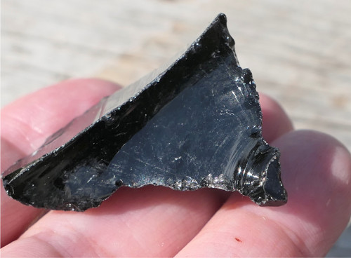 Surový obsidián černý V3842 — foto 2