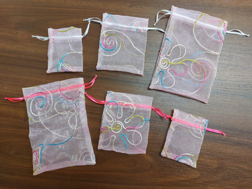 Organzový pytlíček - růžový — foto 2