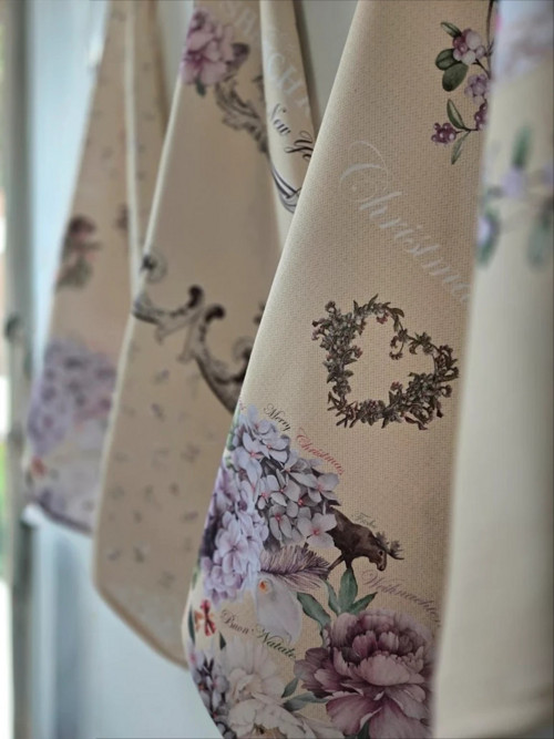 Sada vánočních shabby chic utěrek — foto 2