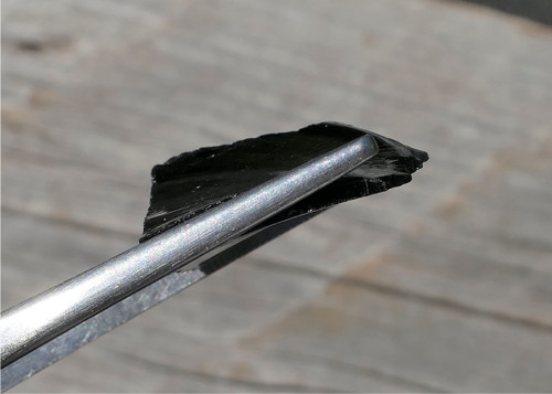 Surový obsidián černý V3850 — foto 2