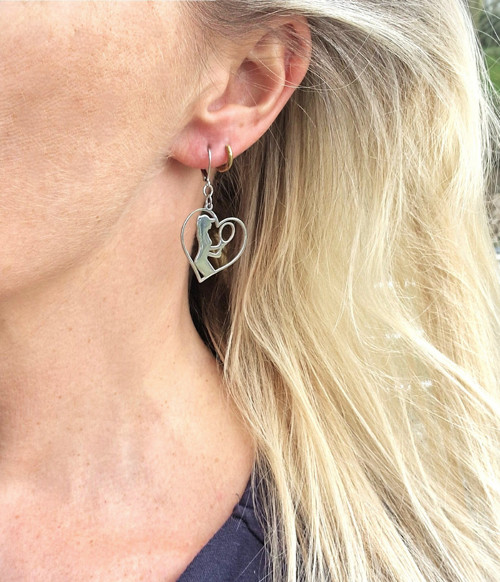 Ocelové náušnice*sport*tenis*srdce — foto 4