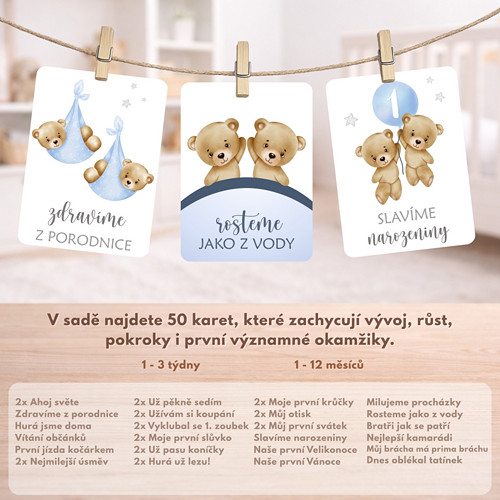 Milníkové karty pro dvojčátka — foto 2