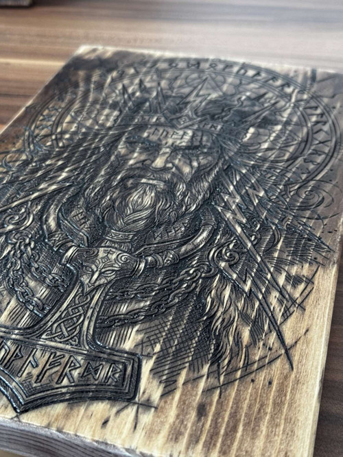 Dřevěný obraz Thor — foto 2
