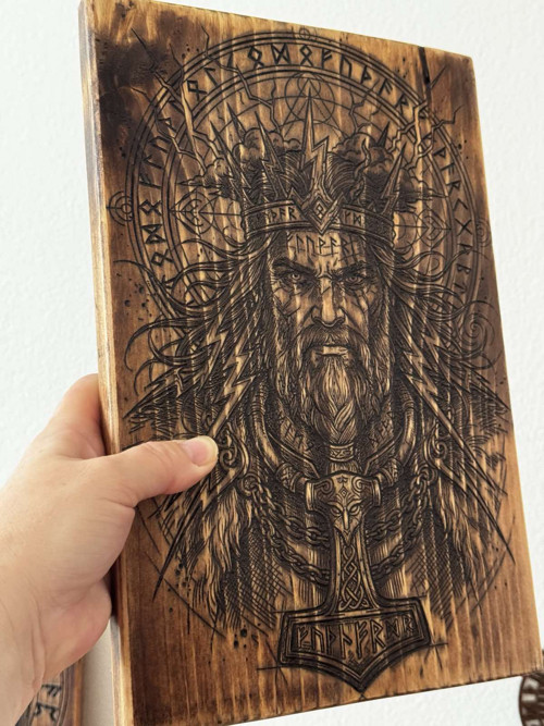Dřevěný obraz Thor — foto 4