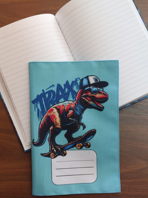 Obal na sešit A5 - dinosaurus — foto 3