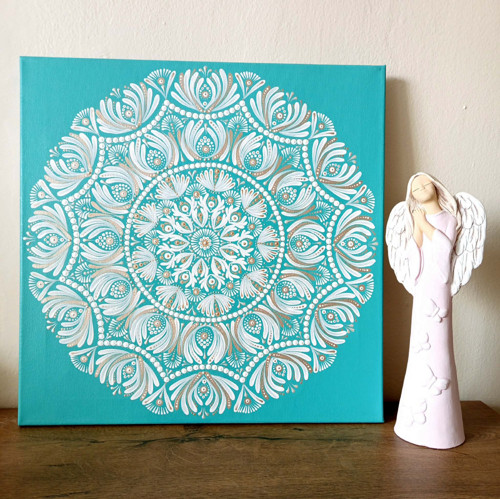 Mandala " Harmonie " - 50 x 50 cm — foto 4
