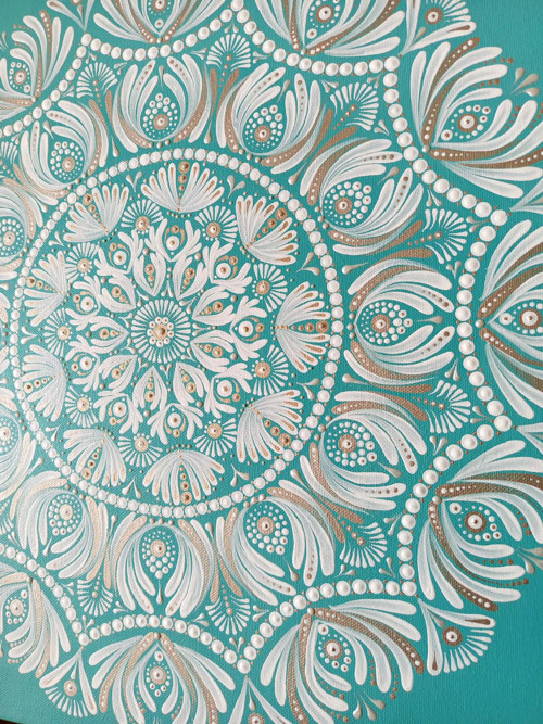 Mandala " Harmonie " - 50 x 50 cm — foto 2