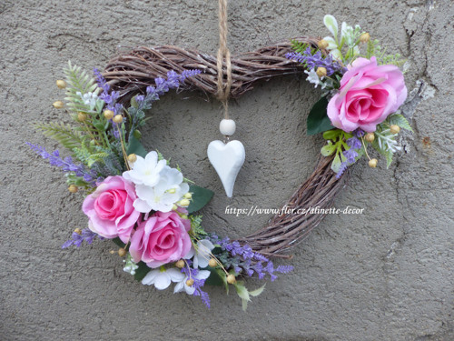 Proutěné srdíčko ,,Romantic" — foto 4