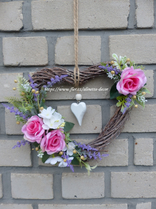Proutěné srdíčko ,,Romantic" — foto 3