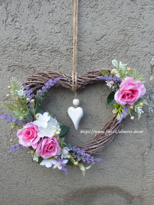 Proutěné srdíčko ,,Romantic" — foto 2