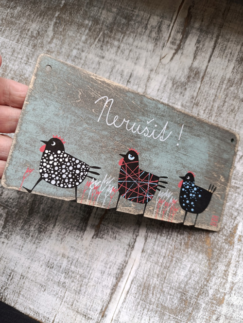 Cedule Nerušit, original — foto 5
