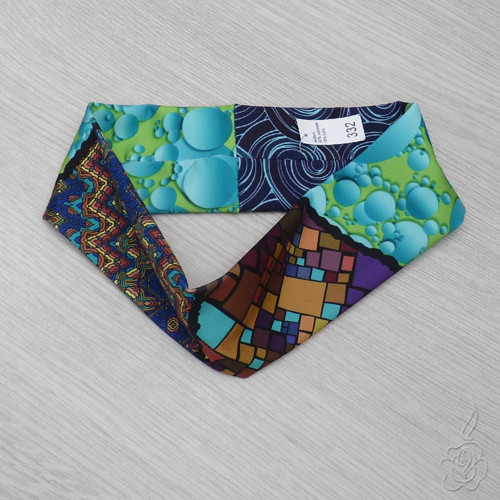 Barevná elastická čelenka - Pop-art — foto 3