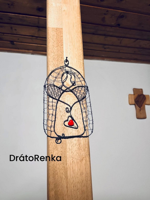 Drátovaná Andělka "Láskonoška" — foto 3