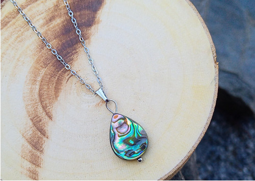 Záře oceánu: Náhrdelník s abalone perletí — foto 3