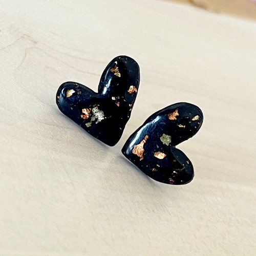 Puzetové naušnice Sparkling Hearts Mix P005 — foto 4